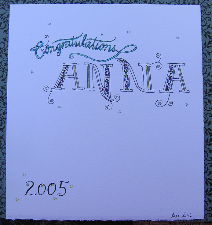 Anna's card
