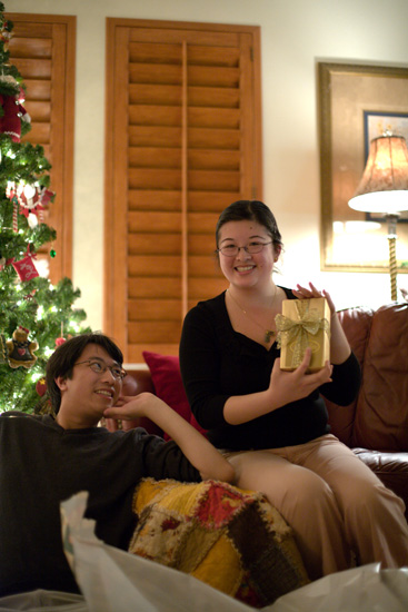 Lisa showing present