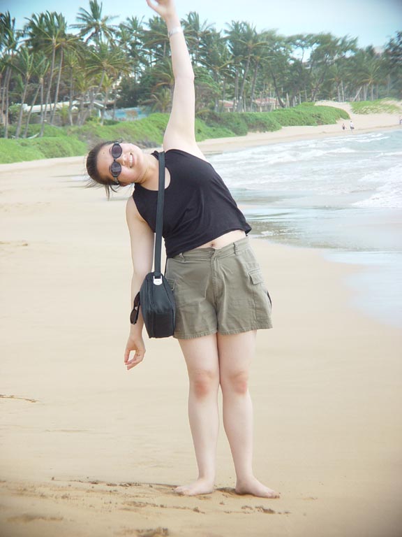 Lisa caught in the wind