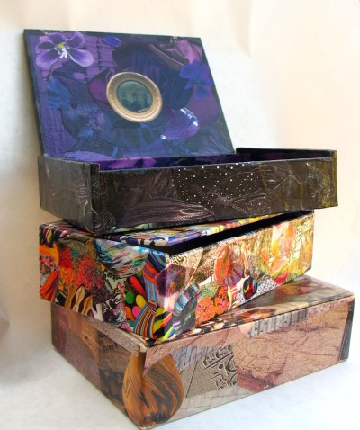 023 Decoupaged boxes