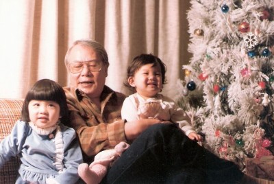 Twosisters with Gong-Gong Twosisters with Grandpa