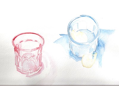 Two glasses of water