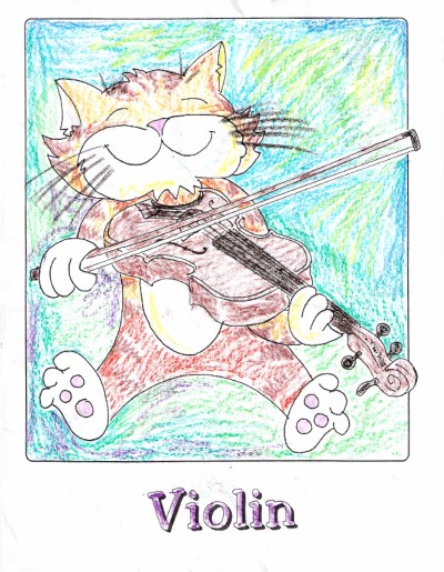 Violin cat