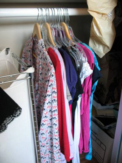 Lower half of the closet "before"