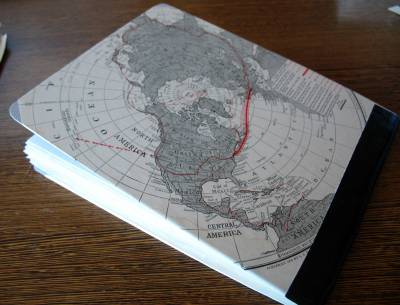 Back cover Back cover of sketchbook