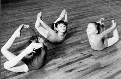 Three little girl ballerinas