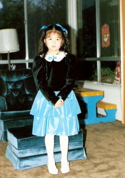 Lisa dressed up, 1988