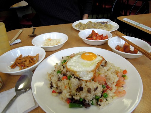 Korean fast-food dinner