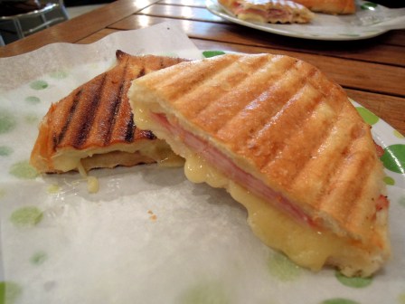 Grilled ham and cheese