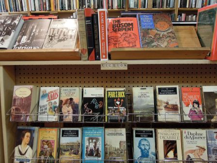 Fiction section at Balfour Books