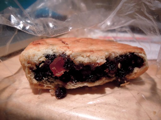 Dried fruit-filled bun from Harbord Bakery