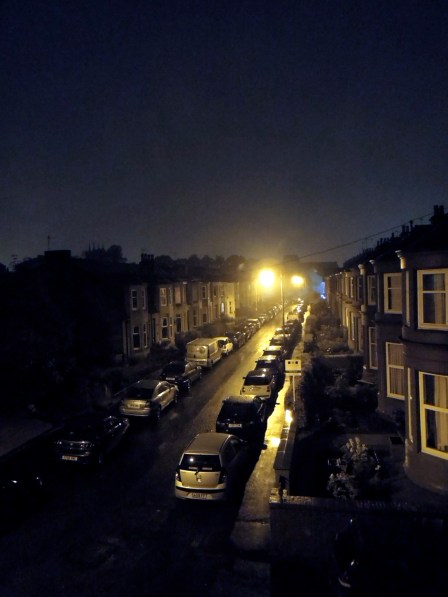 View from our window, last night