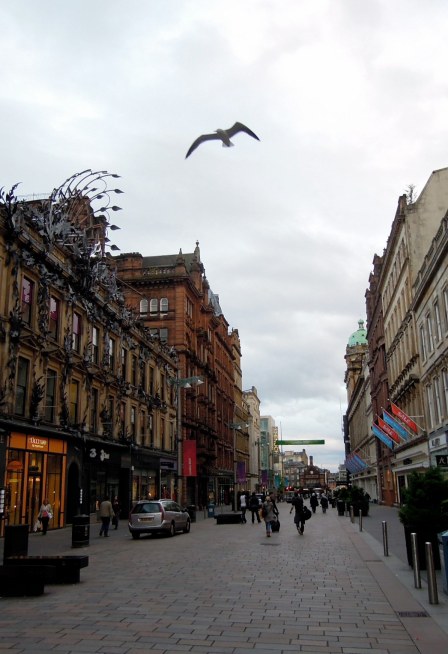 Pedestrian walk with Argyll Arcade on left