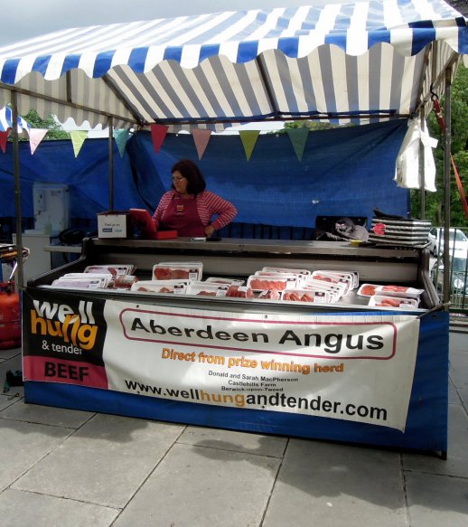 Aberdeen Angus beef: "well hung and tender"