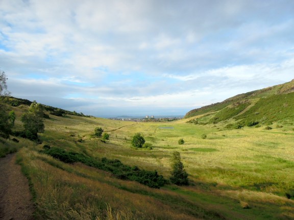 Valley in gold and green