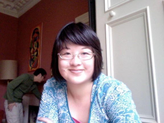 Lisa upon arrival in Edinburgh