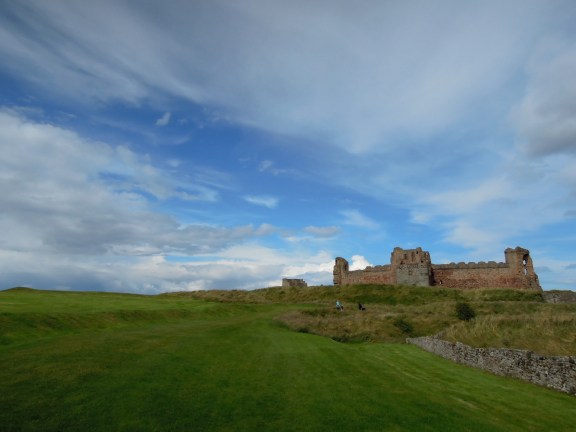 Walking toward the castle from the visitor entrance Castle