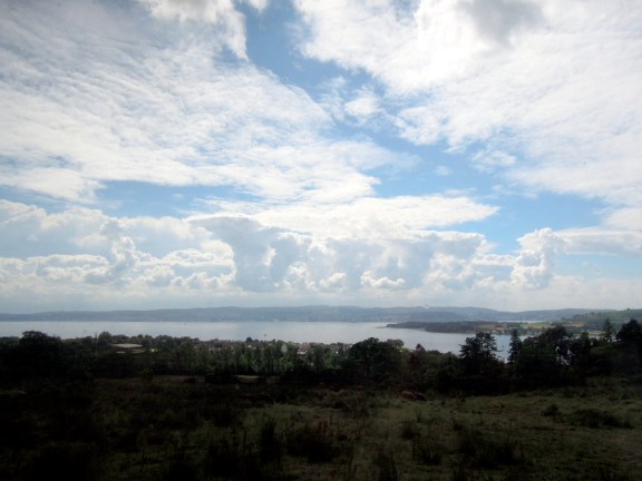 It didn't take too long until we got out of the Glasgow environs and started seeing scenery like this. Lake (loch) viewed from the train