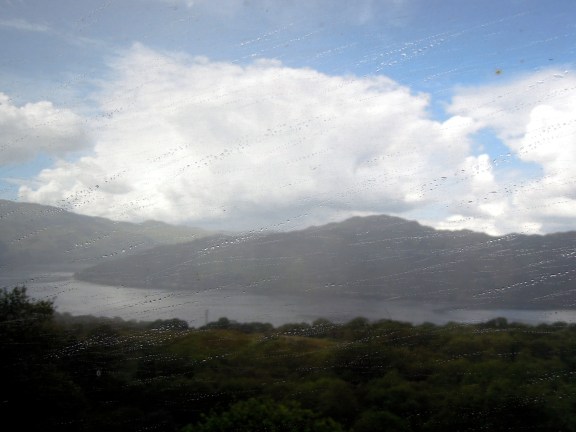 We were lucky to have a mostly beautiful day for our ride, though there was rain from time to time. Loch