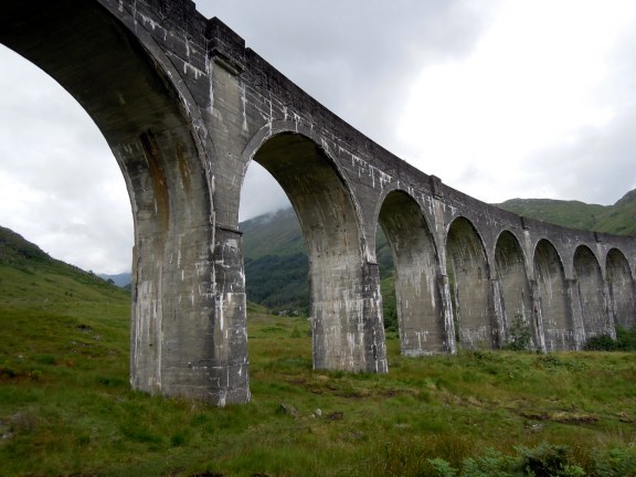 Glenfinnan Viaduct from standing almost underneath it