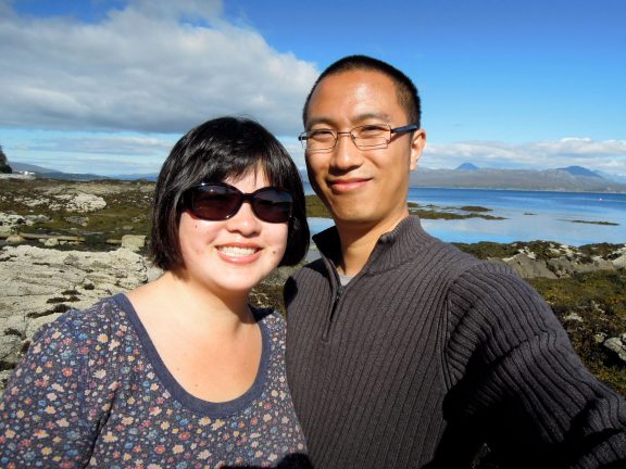 Man, that sun was bright. Twobugs on Skye (I love that I can say that)