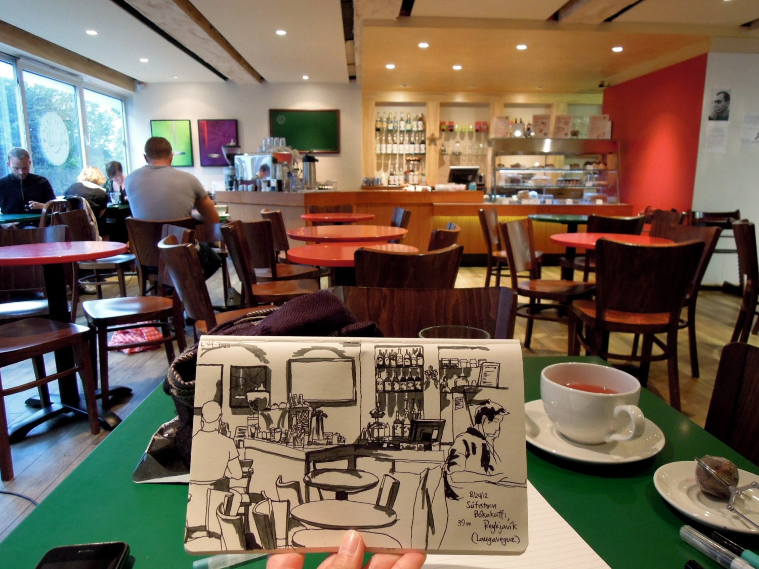 Sketch at Súfistinn Bókakaffi