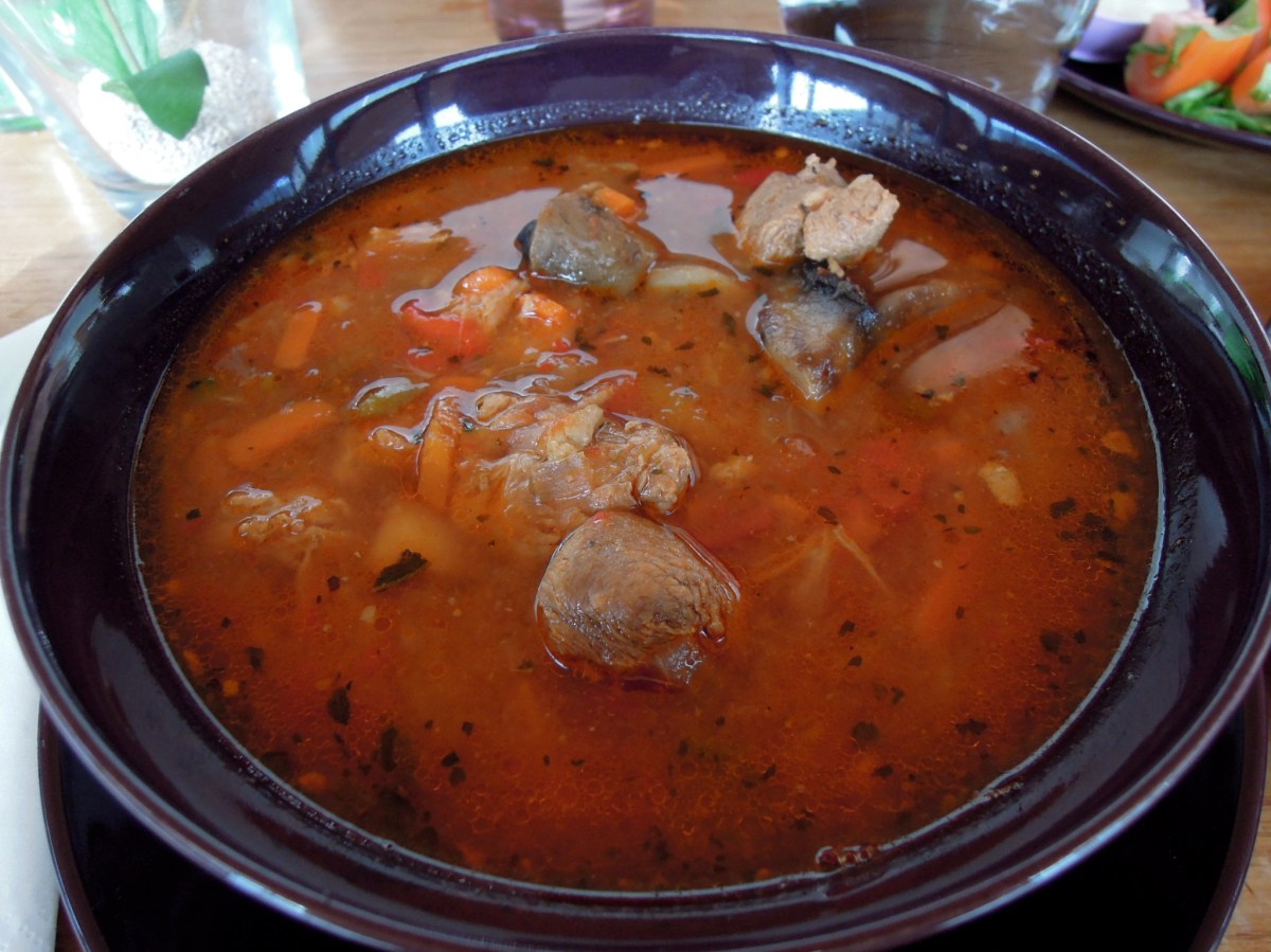 Lamb goulash (more herbs and tomato... or paprika?... than Icelandic lamb soup) at Kjarvalsstaðir.
