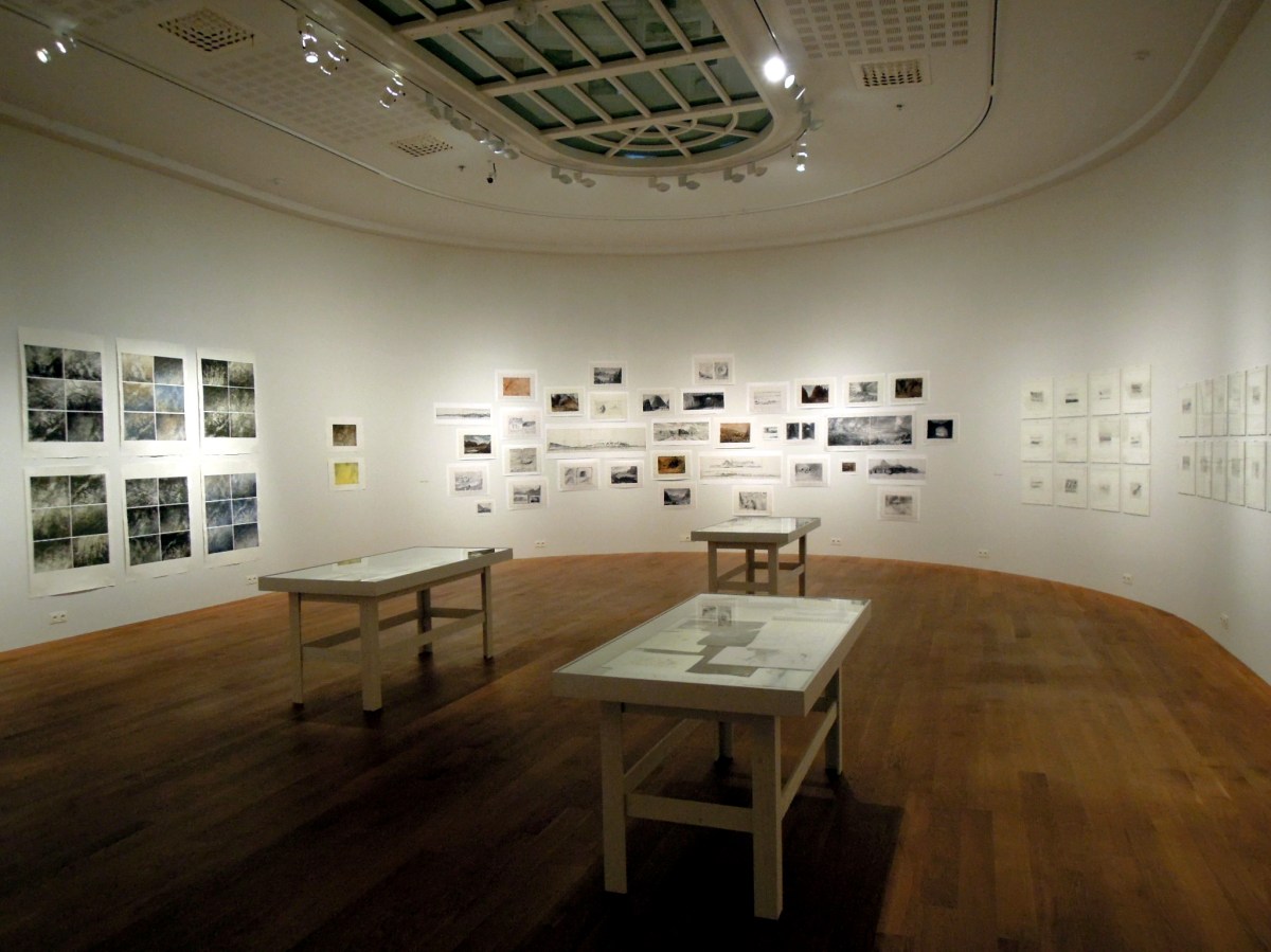 Drawing exhibit with pieces by 4 artists from the 19th century to present.