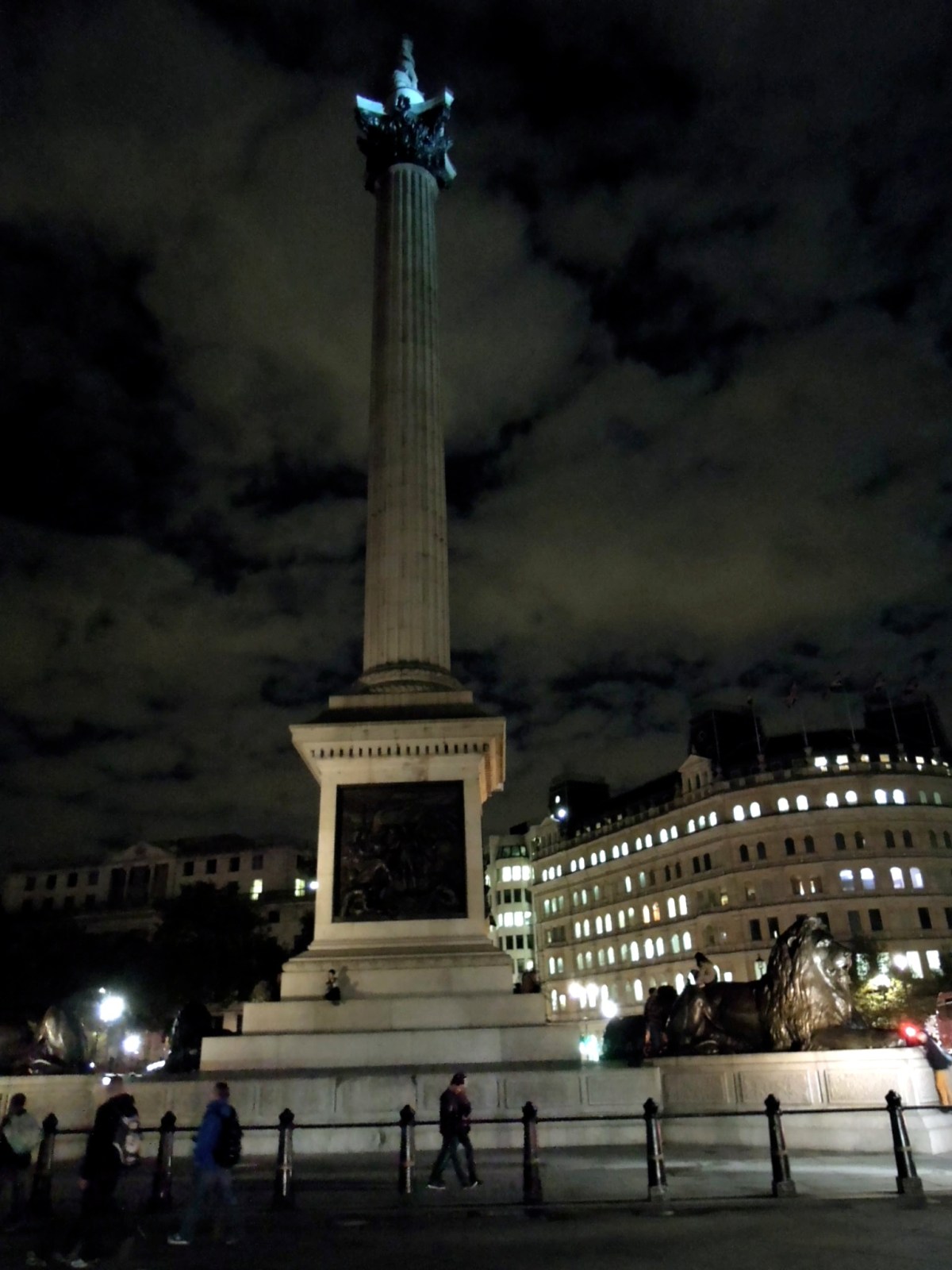 Trafalgar Square by night