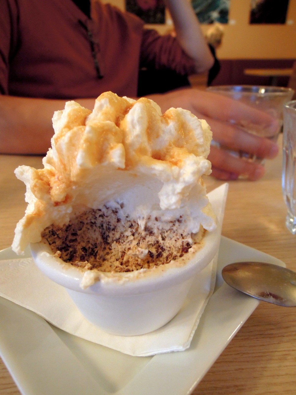Rye bread ice cream, a specialty at Café Loki across from Hallgrímskirkja