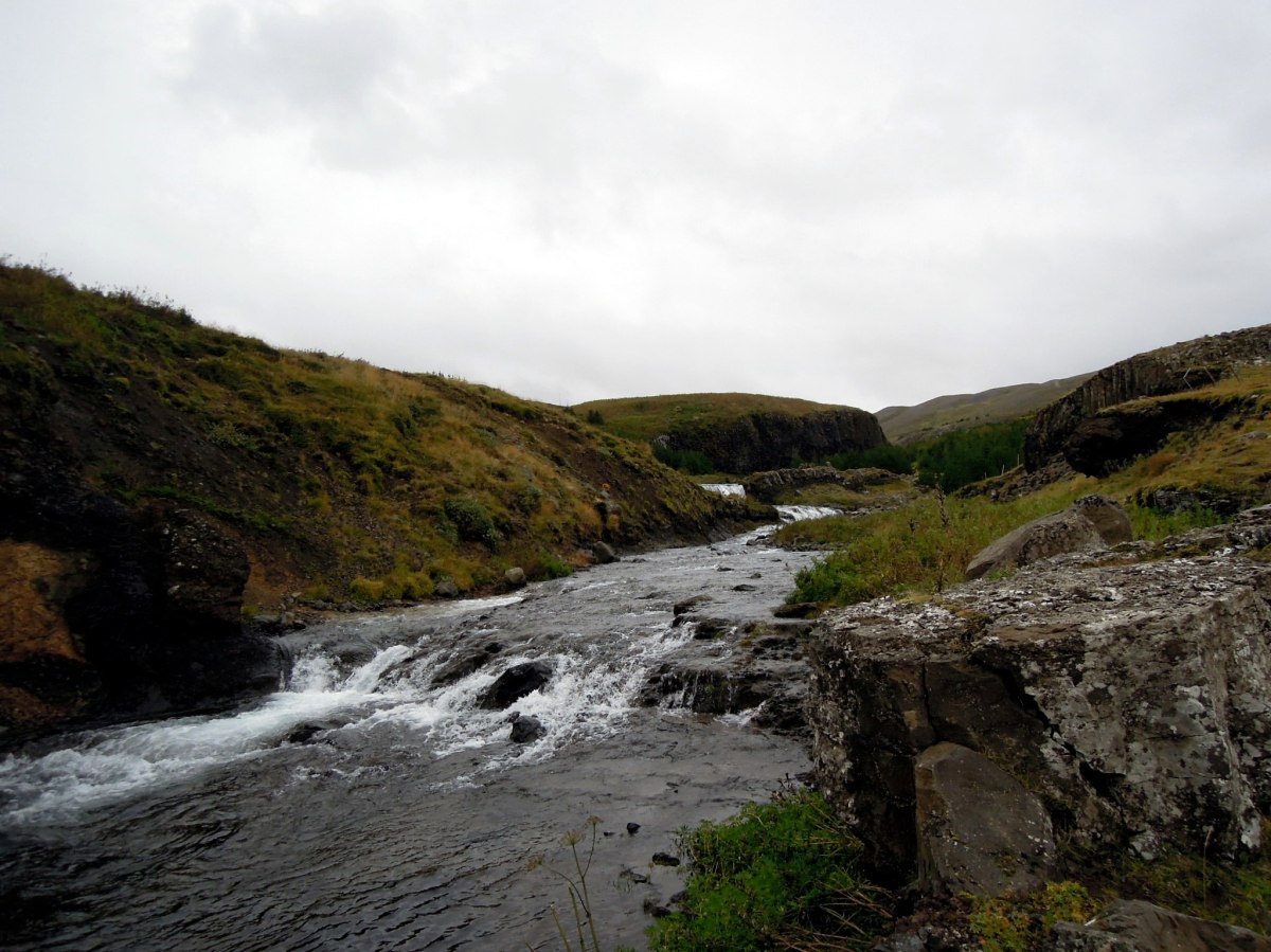 River flowing down rocks