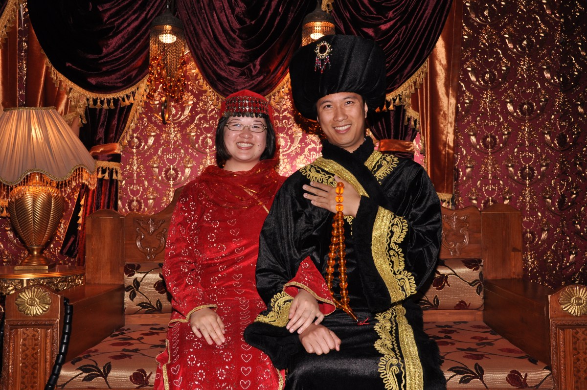 Smiling photo dressed up