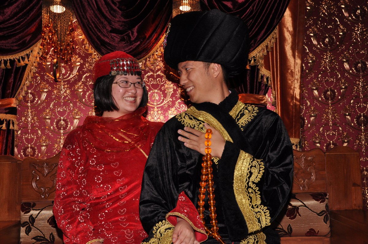 Looking at each other