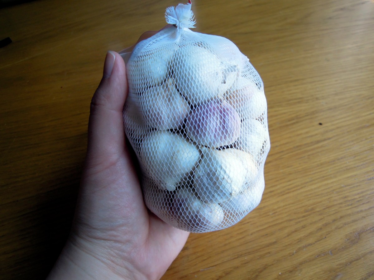 Bag of the smallest heads of garlic I've ever seen