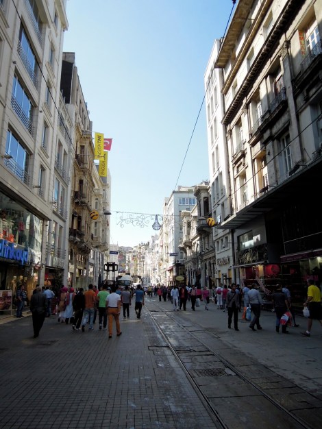 İstiklâl Caddesi during a quieter moment