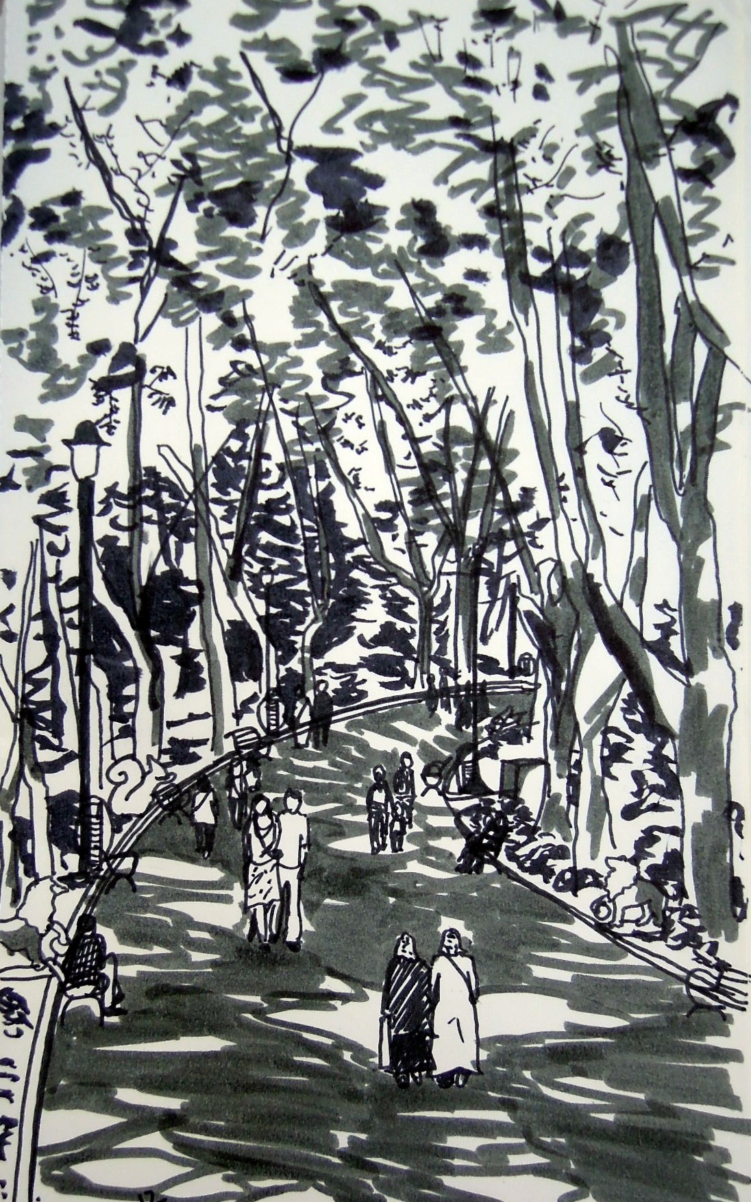 Sketch of Gülhane Park