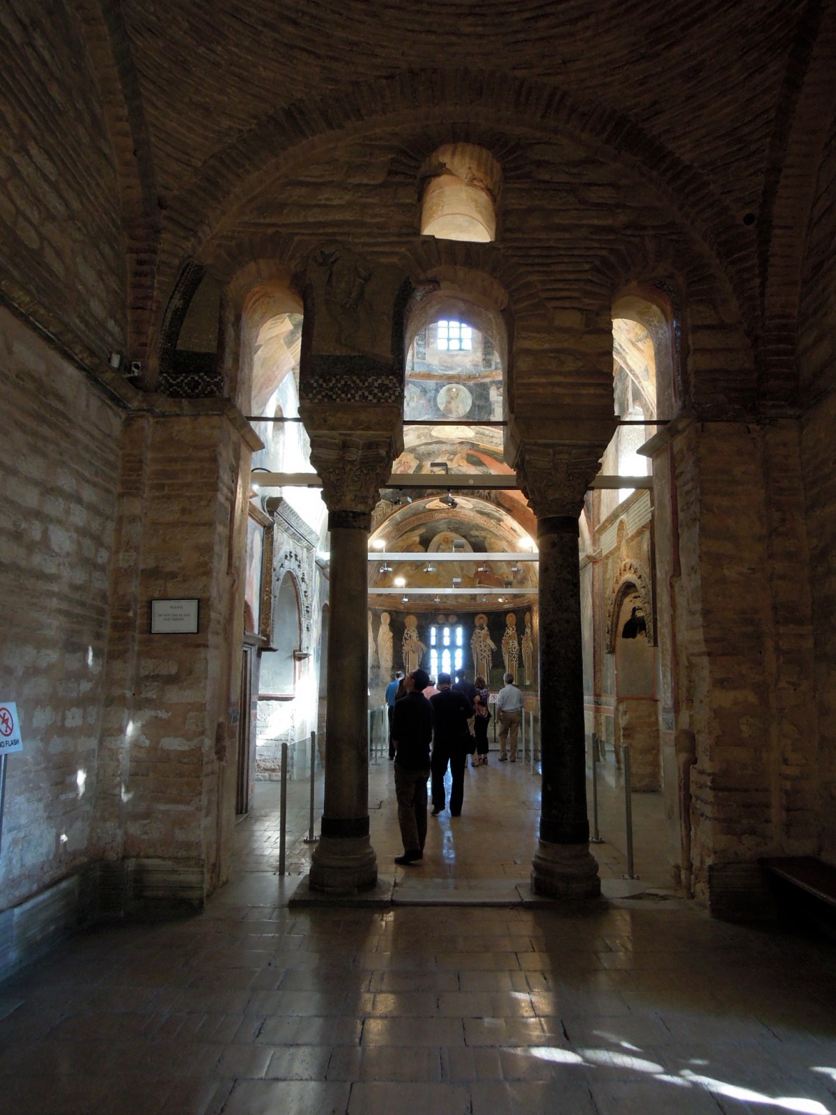 Through the right-hand door, upon entering the museum