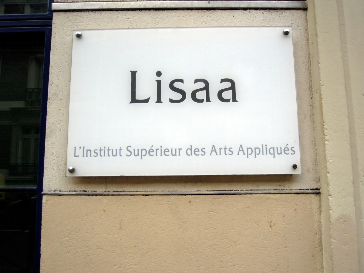 There were also colorful banners all along the building with "Lisaa" on them. I felt so special. ;) Lisaa institute sign