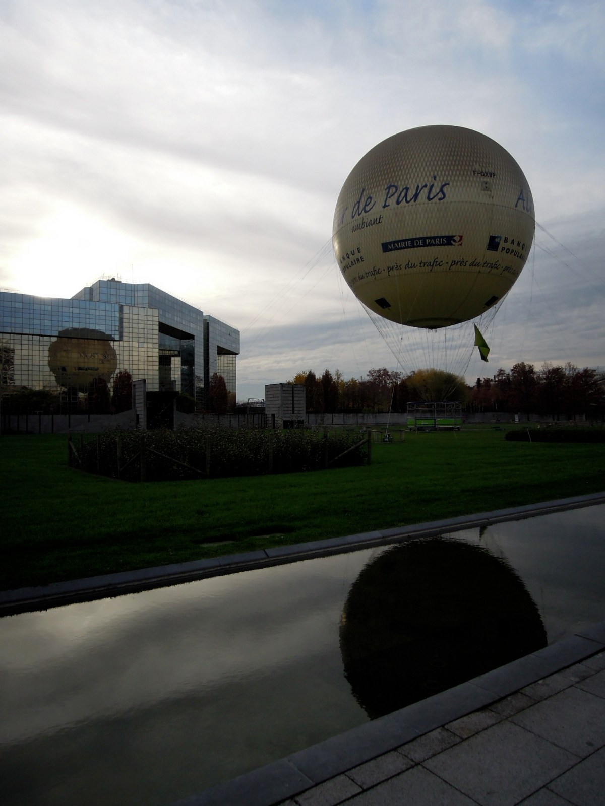 Big round hot-air balloon