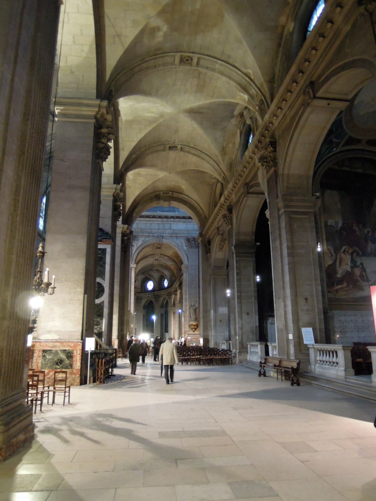 Vaulted ceilings inside Saint-Sulpice