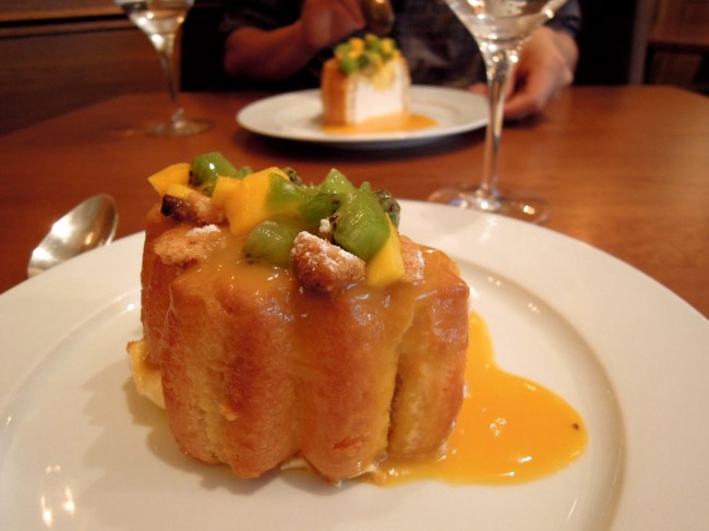 Cream-filled charlotte for two at L'Auberge du 15