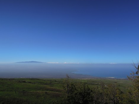 View down to the coast