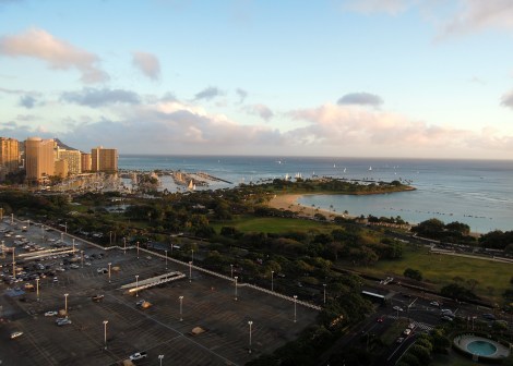 Honolulu beach view