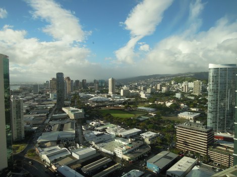 View from one side of the building