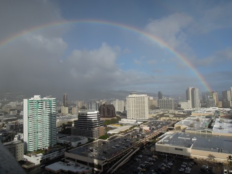 Rainbow over Ala Moana Center