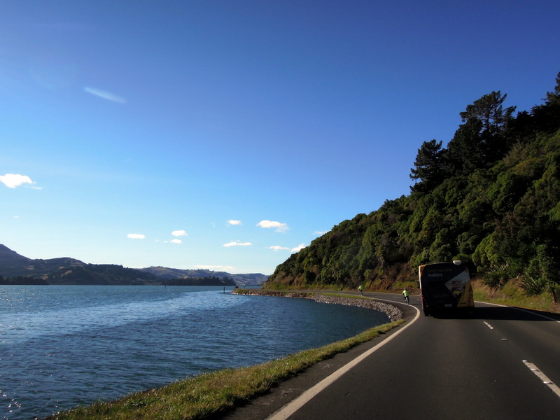 Driving the Otago Peninsula, New Zealand