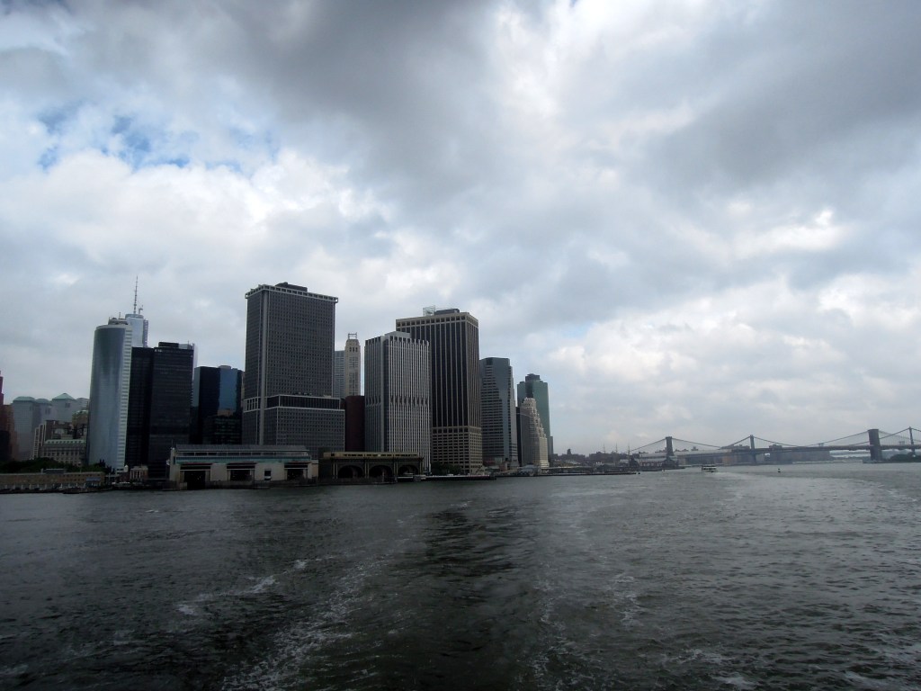 Skyscrapers on a peninsula