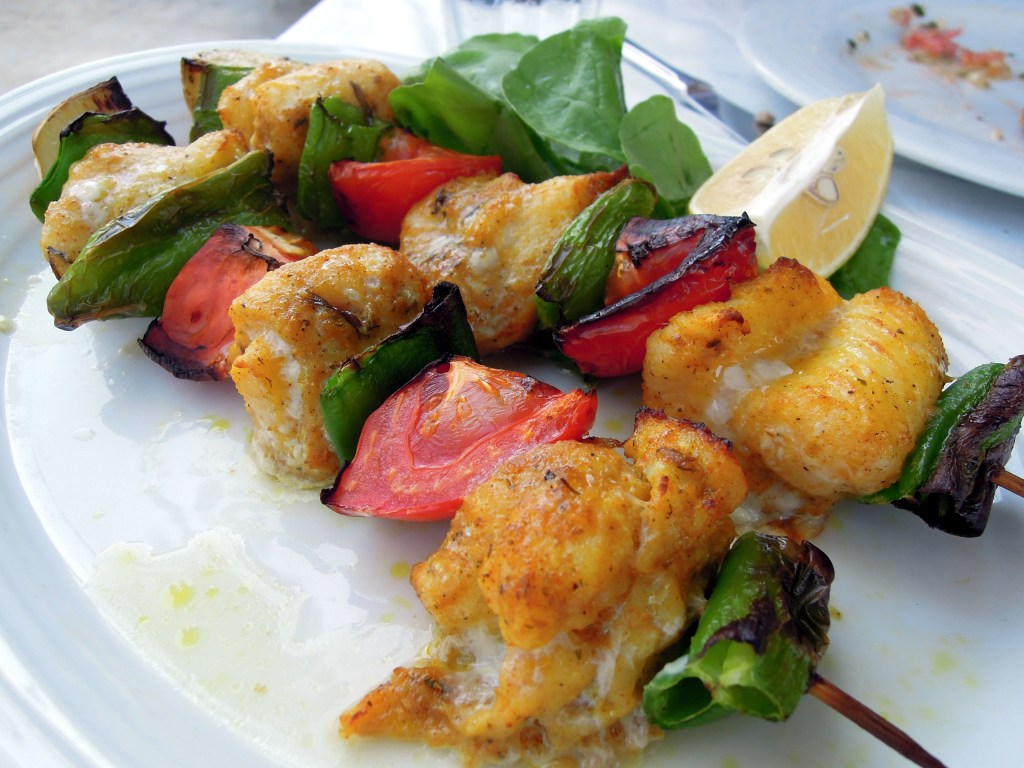 Local sole kebap, Heyamola restaurant, Heybeliada, Princes Islands, Istanbul