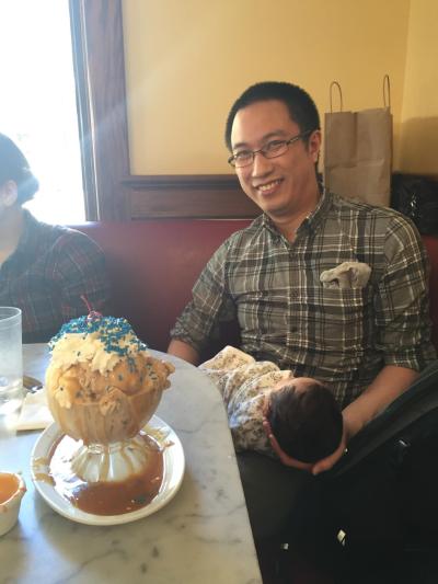 Erik, Ada, and Myrtle's Creation special sundae