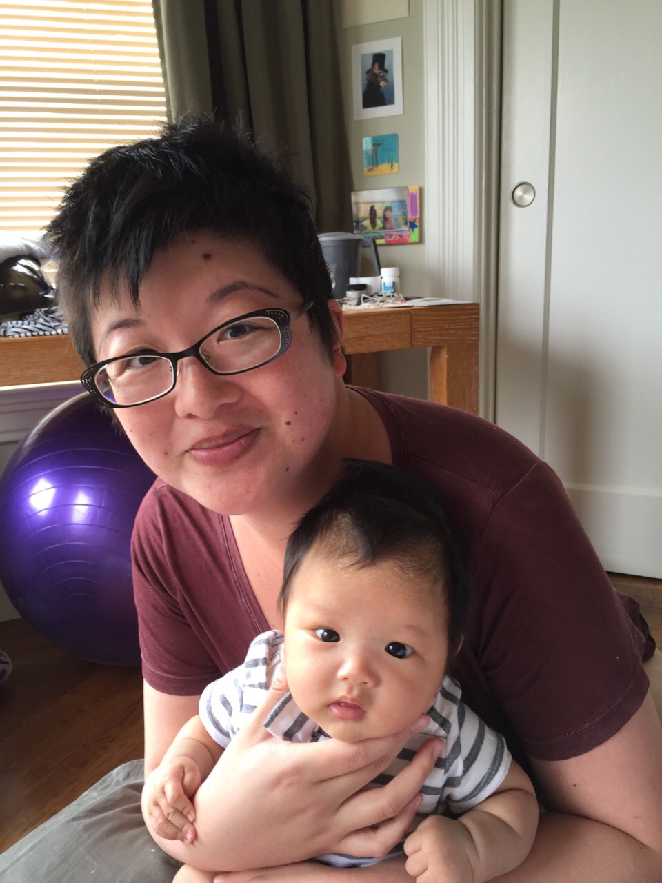 Lisa and two and a half-month-old Ada